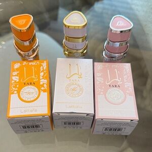 Yara Fragrance Trio - Vibrant Orange, Soft Pink, Classic White